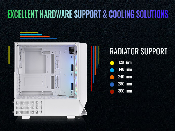 Thermaltake Ceres 330 TG ARGB Mid Tower E-ATX Case